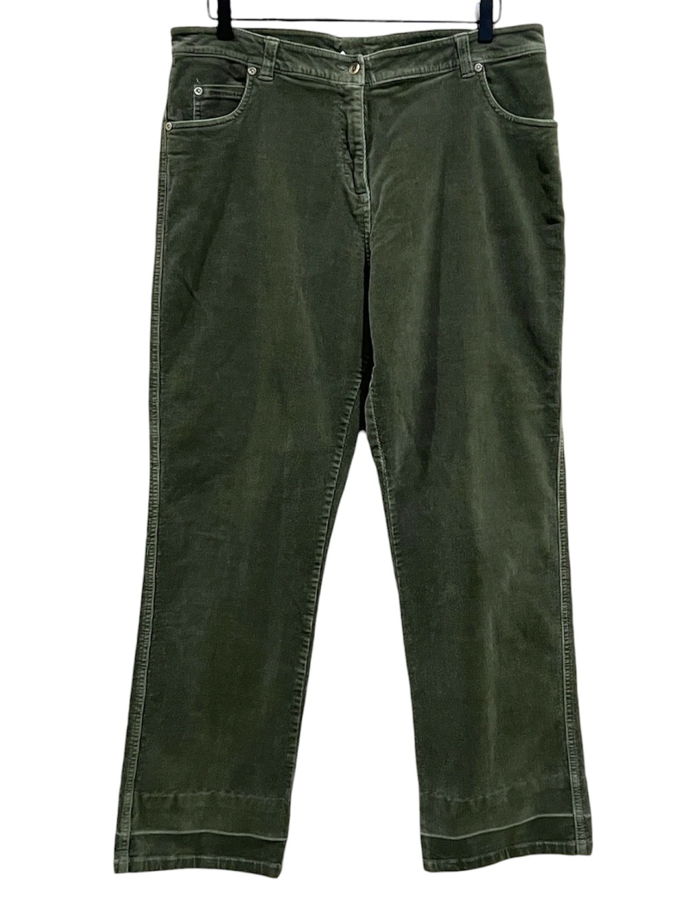 Woolrich Light Olive Green High Rise Corduroy Pants Size 14